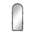 Modern Arched Black Floor Mirror with Minimalist Design